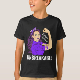 Camiseta Epilepsia Awareness Epileptic Purple Ribbon Warrio