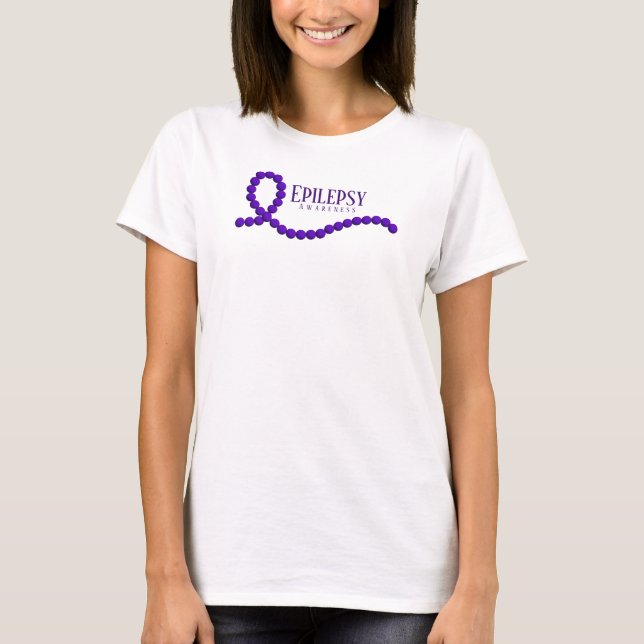 Camiseta Epilepsia Awareness Purple Ribbon (Anverso)