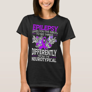 Camiseta Epilepsia Awareness Purple Ribbon