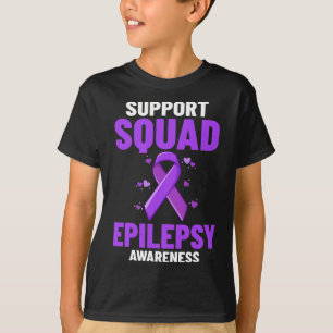 Camiseta Epilepsia Awareness Purple Ribbon Guerrero de Puls
