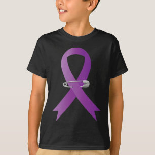 Camiseta Epilepsia Awareness Purple Ribbon Super Hero