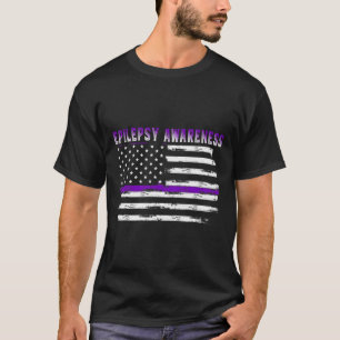Camiseta Epilepsia Awareness Usa Flag American Epilepsy Sup