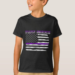 Camiseta Epilepsia Awareness Usa Flag American Epilepsy Sup