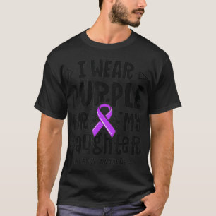 Camiseta Epilepsia Cinta Que Llevo Púrpura Para Mi Hija Awa