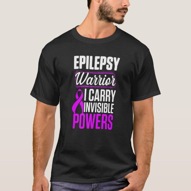 Camiseta Epilepsia Conciencia Carry Epileptic Warrier Survi (Anverso)