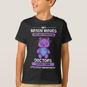 Camiseta Epilepsia Conciencia Cerebro Epiléptico Morado Epi