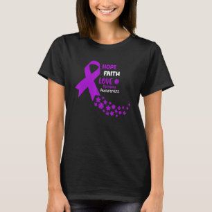 Camiseta Epilepsia Conciencia Esperanza Fe Amor Epilepsia A