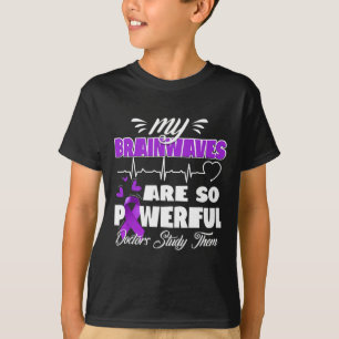 Camiseta Epilepsia Conciencia Ondas cerebrales Guerrero Epi