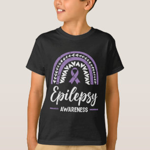 Camiseta Epilepsia Conciencia sobre el arcoiris Epilepsia C