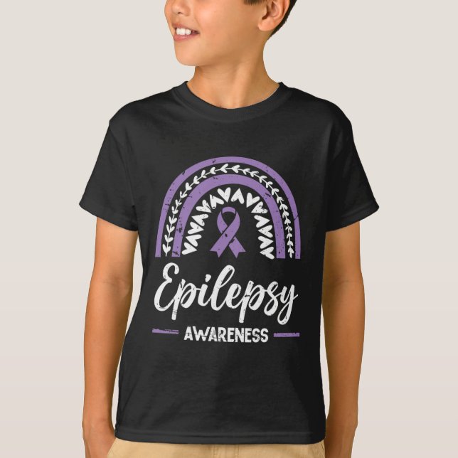 Camiseta Epilepsia Conciencia sobre el arcoiris Epilepsia C (Anverso)