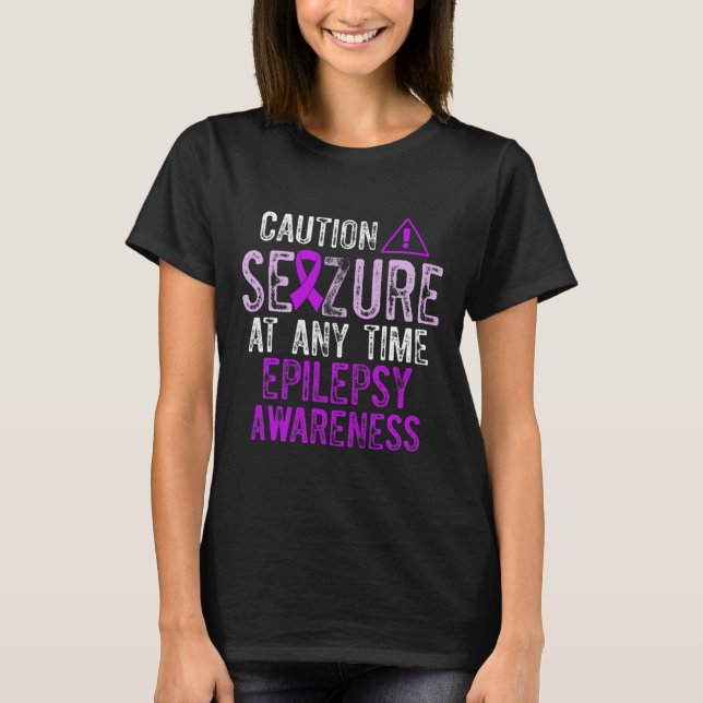 Camiseta Epilepsia Conciencia Sobreviviente de Guerrero Epi (Anverso)