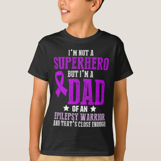 Camiseta Epilepsia Conciencia Sobreviviente de Guerrero Epi (Anverso)