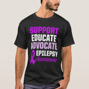 Camiseta Epilepsia Conciencia Sobreviviente de Guerrero Epi