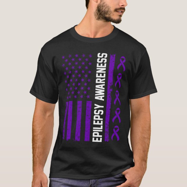 Camiseta Epilepsia Conciencia Sobreviviente de Guerrero Epi (Anverso)
