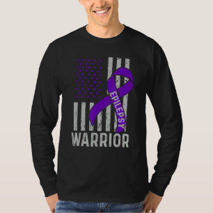 Camiseta Epilepsia Conciencia Sobreviviente de Guerrero Epi
