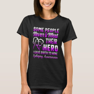 Camiseta Epilepsia Concienciación Héroe Confiscación Madre 