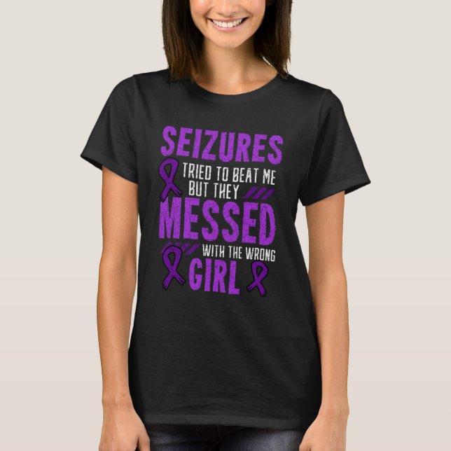 Camiseta Epilepsia Convulsión Trastorno Neurológico Cinta P (Anverso)