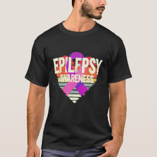 Camiseta Epilepsia de Epilepsia de Cinta Púrpura Mes Epilep