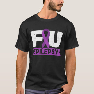 Camiseta Epilepsia de FU Epilepsia Cinta púrpura Epilepsia