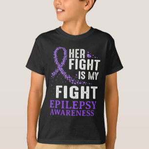 Camiseta Epilepsia de lucha Conciencia Cinta púrpura Epilep