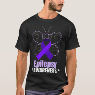 Camiseta Epilepsia de mariposa Cinta Epilepsia Awaren