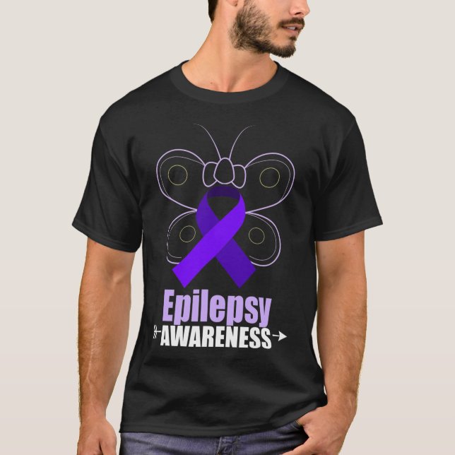 Camiseta Epilepsia de mariposa Cinta Epilepsia Awaren (Anverso)