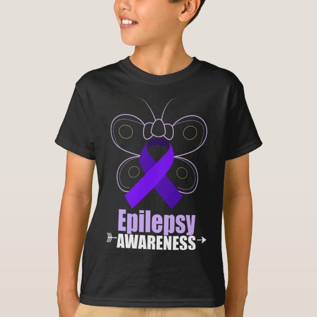 Camiseta Epilepsia de mariposa Cinta Epilepsia Awaren (Anverso)