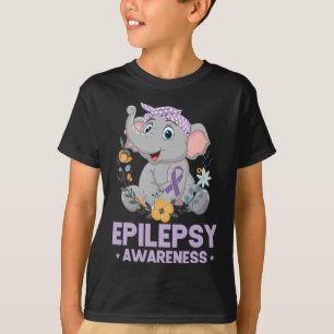 Camiseta Epilepsia divertida Conciencia Flor Cinta de Flore