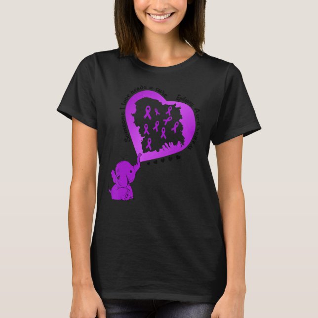 Camiseta Epilepsia Elefante Alguien Que Me Encanta Necesita (Anverso)