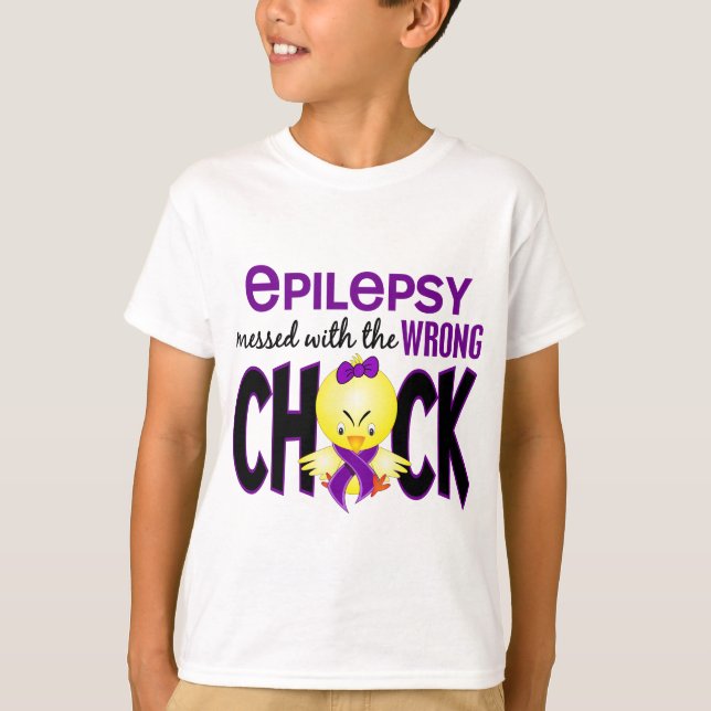 Camiseta Epilepsia ensuciada con el polluelo incorrecto (Anverso)