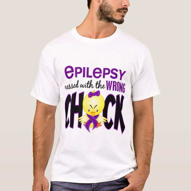 Camiseta Epilepsia ensuciada con el polluelo incorrecto (Anverso)