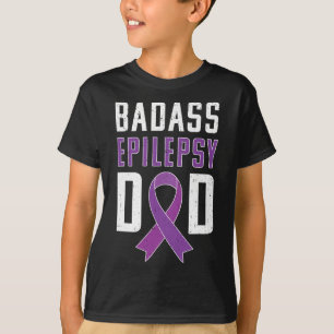 Camiseta Epilepsia Epilepsy Dad Purple Ribbon