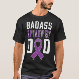 Camiseta Epilepsia Epilepsy Dad Purple Ribbon