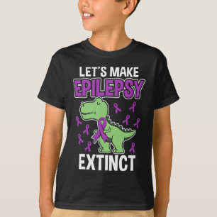 Camiseta Epilepsia Extinct T-Rex Epilepsia Awareness Mes Ki