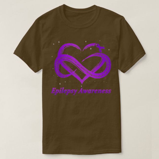Camiseta Epilepsia Guerrero Morado Epilepsia Conciencia (Diseño del anverso)