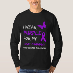 Camiseta Epilepsia Llevo Morado Por Mi Bisnieto Ribbo