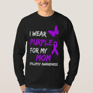 Camiseta Epilepsia Llevo Morado Por Mi Mamá Cinta