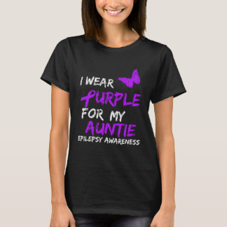 Camiseta Epilepsia Llevo Morado Por Mi Tía Cinta