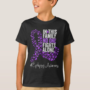 Camiseta Epilepsia Mes de Conciencia Cinta púrpura
