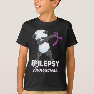 Camiseta Epilepsia mes de concienciación Dabbing panda epil