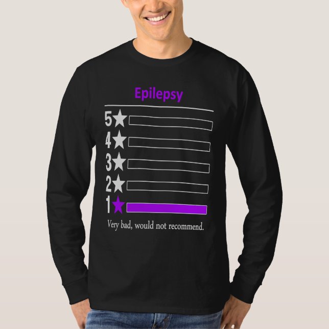 Camiseta Epilepsia Muy mal no recomendaría (Anverso)