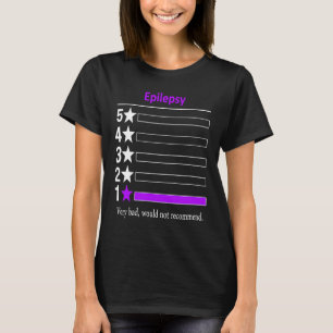 Camiseta Epilepsia Muy mal no recomendaría