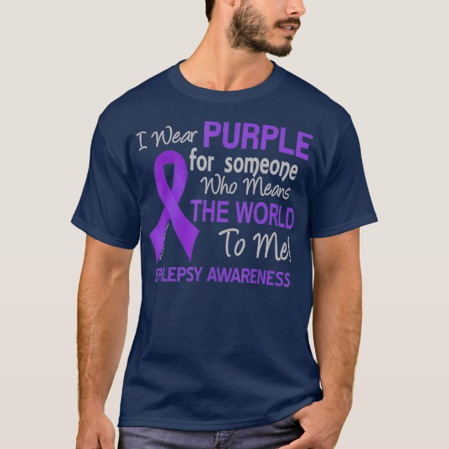 Camiseta Epilepsia para alguien que quiere que el mundo (Anverso)