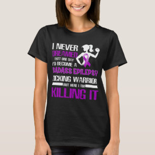 Camiseta epilepsia pateando mujeres guerreras