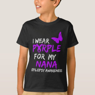 Camiseta Epilepsia Que Uso Púrpura Para Mi Cinta Nana 1