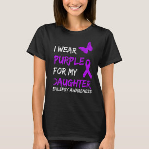 Camiseta Epilepsia Que Uso Púrpura Para Mi Hija Cinta 1