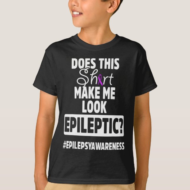 Camiseta Epilepsia Sensibilización Aspecto Superviviente de (Anverso)