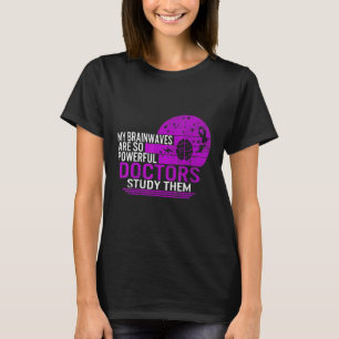 Camiseta Epilepsia Sensibilización Brainwaves Poderosos Méd