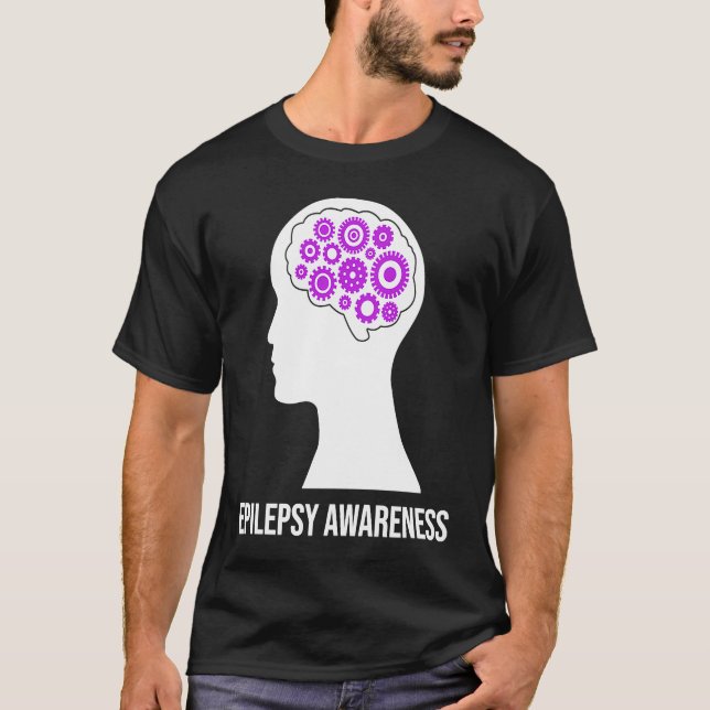 Camiseta Epilepsia Sensibilización Cerebro Consciente Guerr (Anverso)