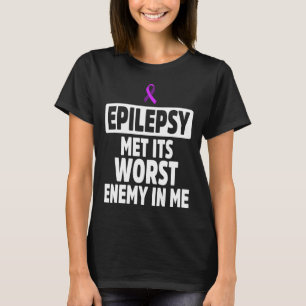 Camiseta Epilepsia Sensibilización Enemigo Guerrero Epilépt